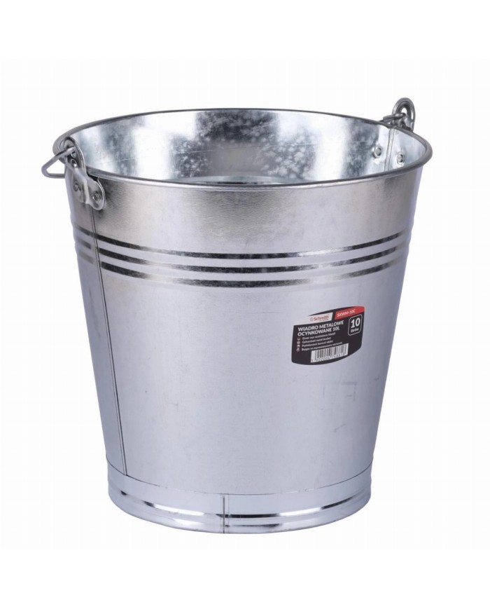 Wiadro metalowe ocynkowane 10l - Wytrzymałość i jakość!