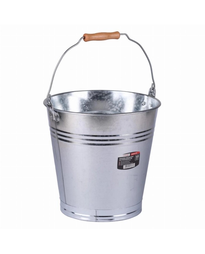 Wiadro metalowe ocynkowane 10l - Wytrzymałość i jakość!