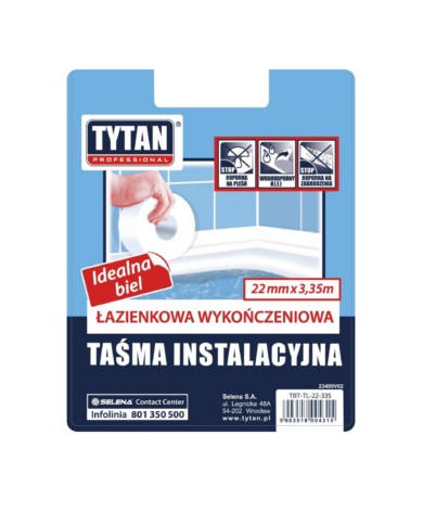 Taśma łazienkowa 22x3,35m biała - Wysoka jakość i trwałość Taśma łazienkowa 22x3,35m biała - Wysoka jakość i trwałość