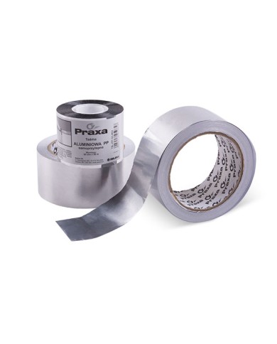 Taśma aluminiowa PRAXA 48mm x 50m - Wysoka jakość i trwałość Taśma aluminiowa PRAXA 48mm x 50m - Wysoka jakość i trwałość