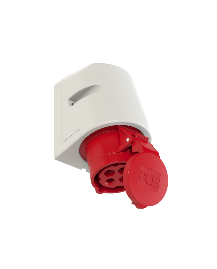 Gniazdo stałe 16A 4P 400V czerwone IP44 - Wysoka jakość i trwałość