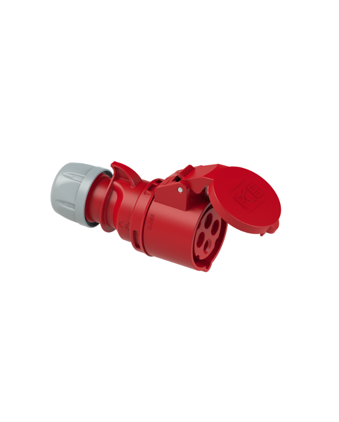 Gniazdo przenośne 16A 4P 400V czerwone IP44 - Wysoka jakość!