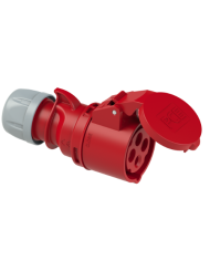 Gniazdo przenośne 16A 4P 400V czerwone IP44 - Wysoka jakość!