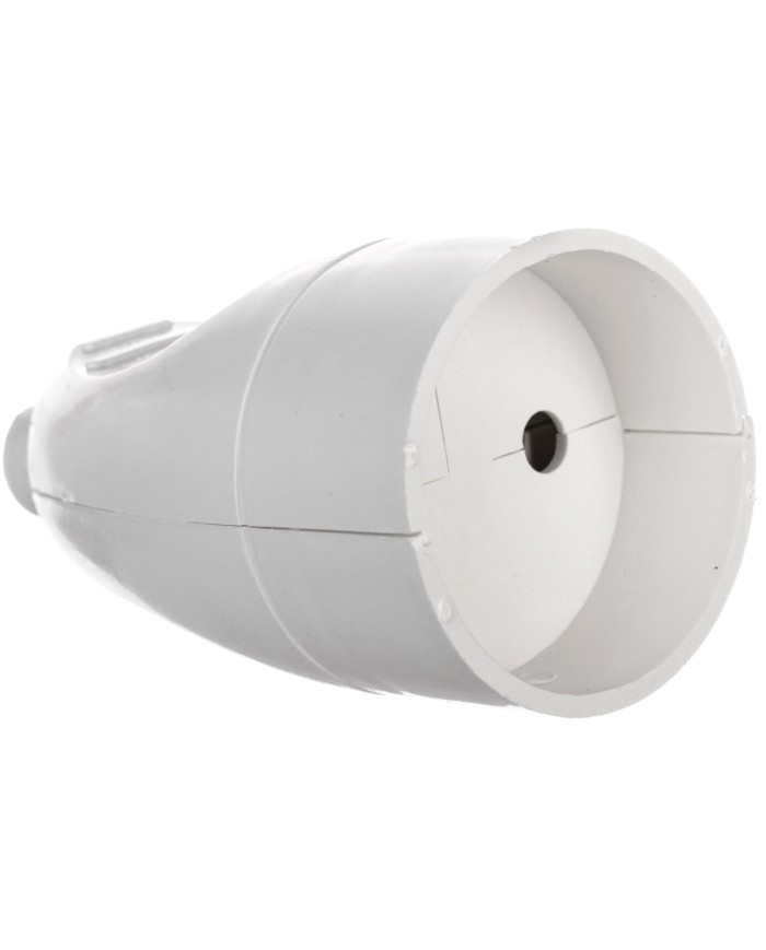 Gniazdo przenośne 16A 2P 250V białe - Wysoka jakość i bezpieczeństwo