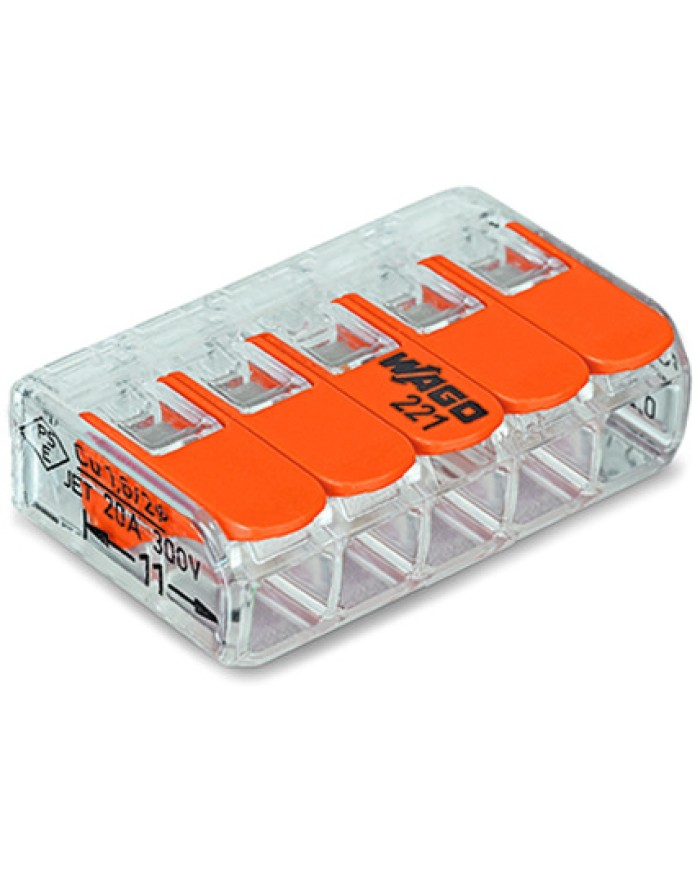 Zacisk instalacyjny Wago 5x0,2-4mm2 - Wysoka jakość i trwałość