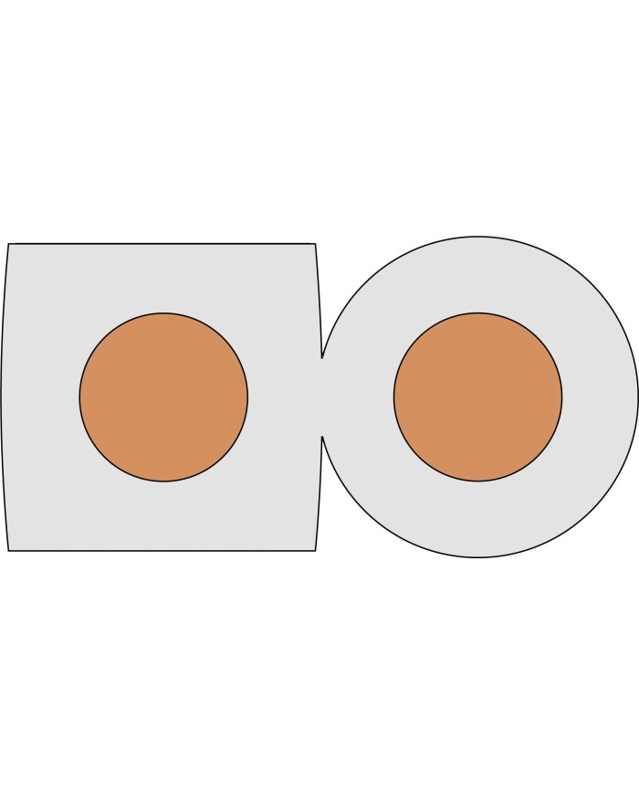 Przewód głośnikowy CCA 2x2,5mm transparentny - 1mb w ofercie!