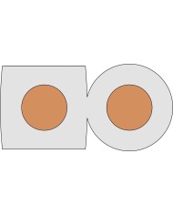 Przewód głośnikowy CCA 2x2,5mm transparentny - 1mb w ofercie!