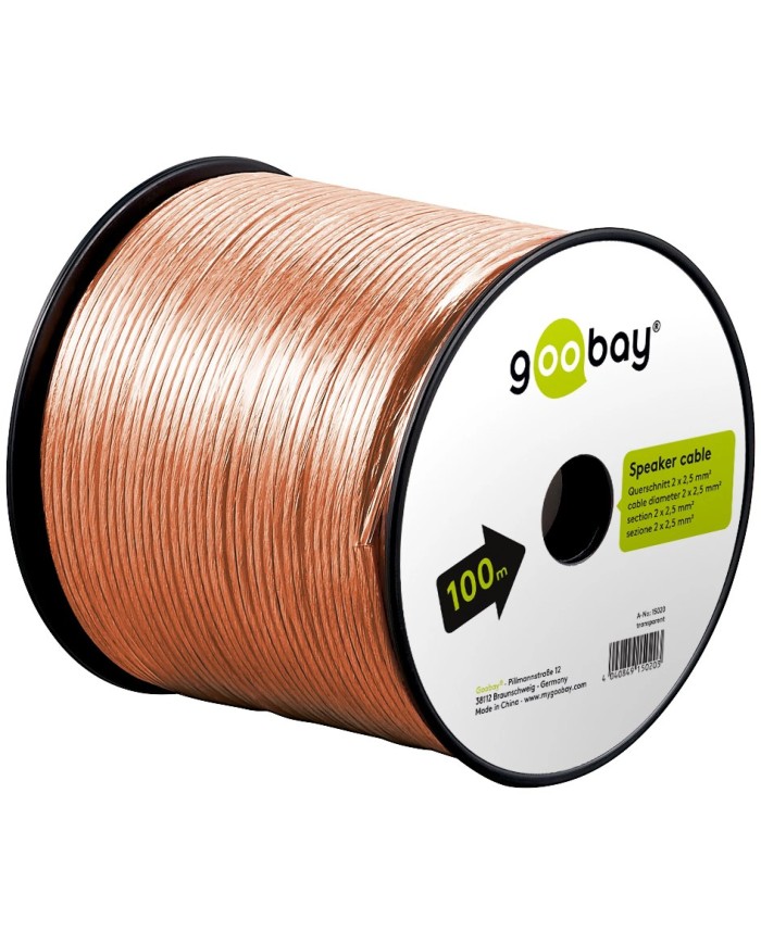 Przewód głośnikowy CCA 2x2,5mm transparentny - 1mb w ofercie!