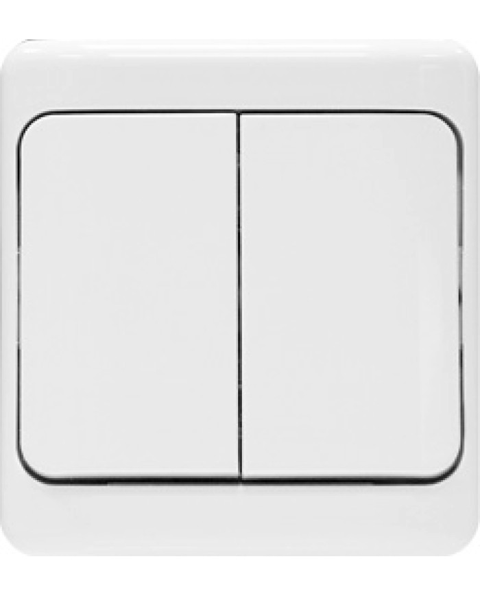 BRYZA Łącznik hermetyczny świecznikowy IP54 - Biały, Wysoka Jakość