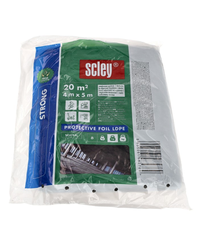 Scley folia remontowa LDPE ECO Strong 4x5m, gr. 0,04 mm - kup teraz!