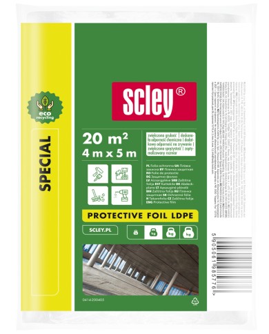 Folia remontowa LDPE ECO Special 4x5 m, gr. 0,02 mm - Scley Folia remontowa LDPE ECO Special 4x5 m, gr. 0,02 mm - Scley