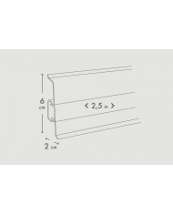 Zakończenia do listwy CEZAR60 20x60mm Dąb Alabama - 1 kpl