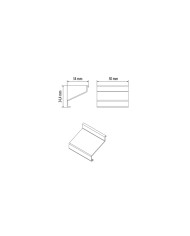 Łącznik do profilu okapowego OKAP100 - Brązowy aluminium