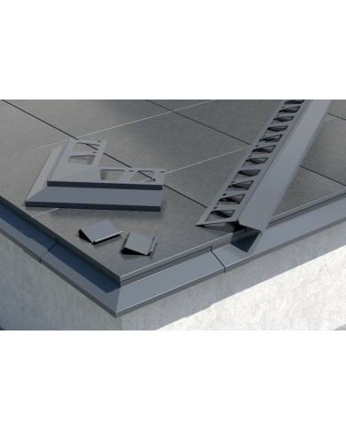 Łącznik do profilu okapowego OKAP100 - Brązowy aluminium