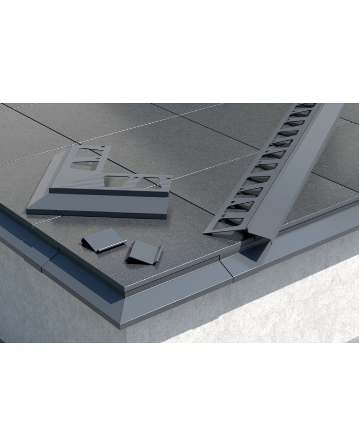 Łącznik do profilu okapowego OKAP100 - Brązowy aluminium