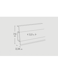 Listwa przypodłogowa Hi-Line PVC 75mm 2,5m Dąb Malajski