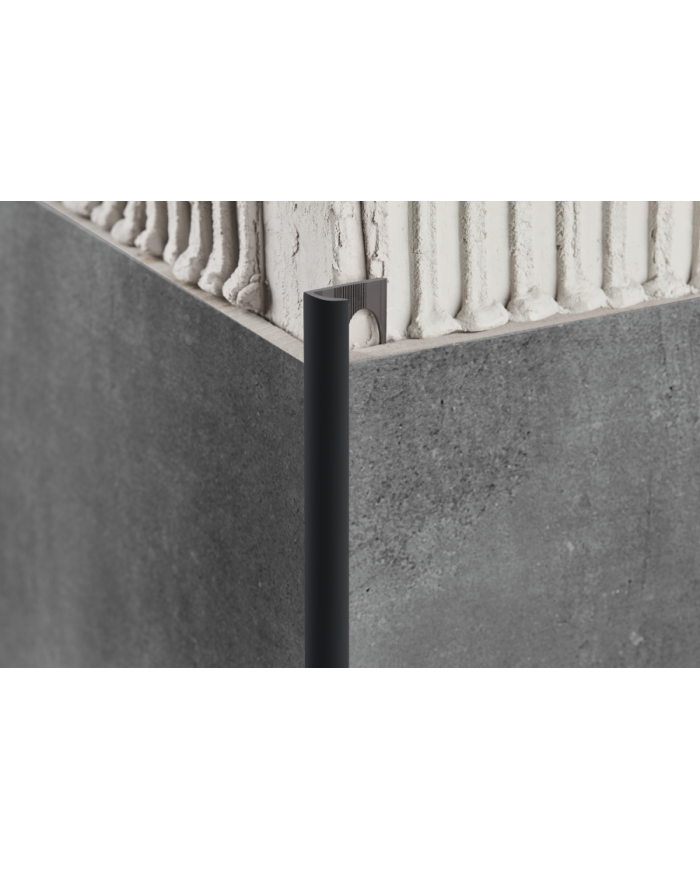 Profil zewnętrzny do glazury PVC 10mm 2,5m Szary Ciemny - Kup Teraz!