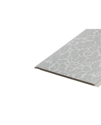 Panel ścienny PVC mat 25cm 2,7m Kwiaty Północy Szary Jasny Panel ścienny PVC mat 25cm 2,7m Kwiaty Północy Szary Jasny