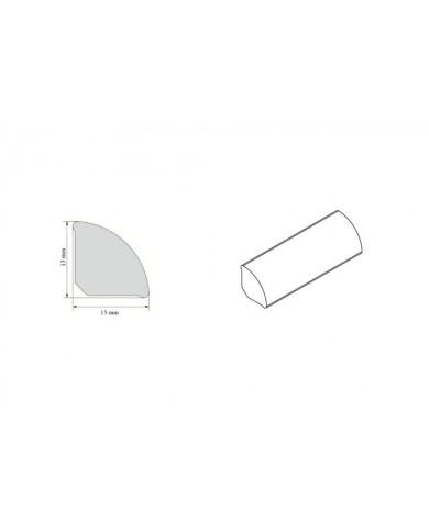 Profil wykończeniowy PVC 13x13mm 2,5m Szary - Idealny do wnętrz Profil wykończeniowy PVC 13x13mm 2,5m Szary - Idealny do wnętrz