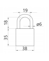LOB Kłódka żel. KSVZ 40 zatrzask złota - Bezpieczeństwo i styl