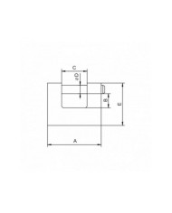 Kłódka trzp.mos. KTD40 - hartowana, satynowa, wysoka jakość