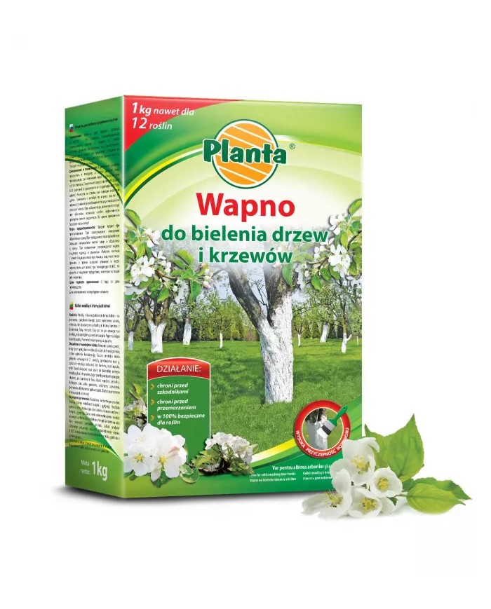 Wapno do bielenia drzew 1kg - Ochrona i pielęgnacja drzew