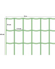 Plantina Siatka LIGHT FENCE 100x75x2.1/0.4m - 10mb Metalowa
