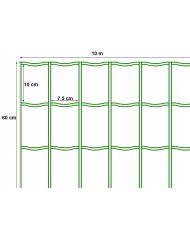 Plantina Siatka LIGHT FENCE 100x75x2.1/0.6m - 10mb Metalowa