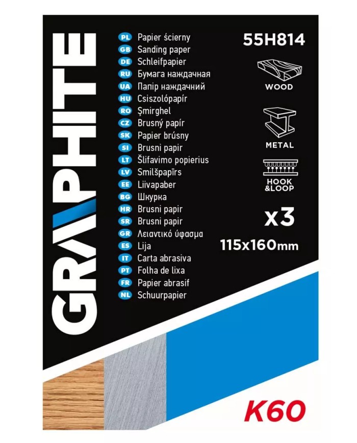 Papier ścierny 115x160mm perforowany do odrywania - wysoka jakość