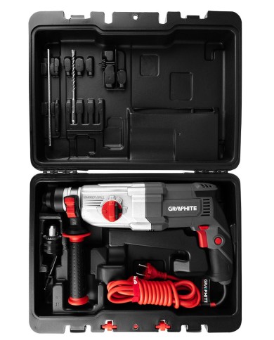 Młotowiertarka SDS+ 900W z walizką - Wydajność i wygoda