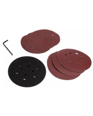 Szlifierka mimośrodowa 450W z walizką i tarczą 125/150 mm