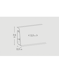 Listwa przypodłogowa PVC Hi Line Prestige 2,50m Ateny Mat - Elegancja