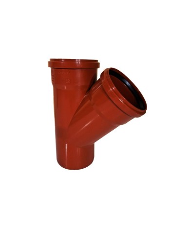 Trójnik kanalizacyjny fi 110/110/45 pomarańczowy PROFIL - Wysoka jakość