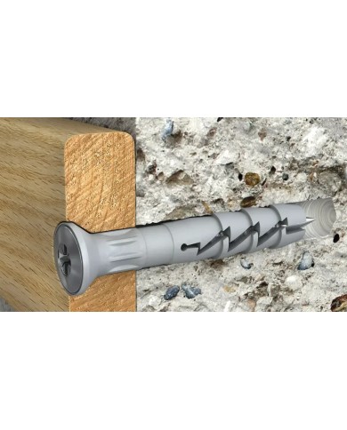 FX-L Kołek nylonowy 10x100 mm - szybki montaż - blister 6 szt. FX-L Kołek nylonowy 10x100 mm - szybki montaż - blister 6 szt.