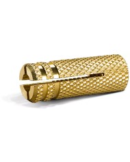 Tuleja mosiężna M6 z gwintem wewnętrznym - 6 szt. w blistrze