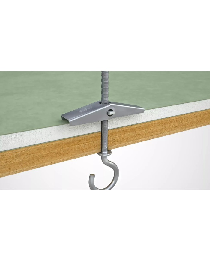 SPO Metalowy kołek rozkładany M4x75mm z hakiem - 2 szt. w blistrze