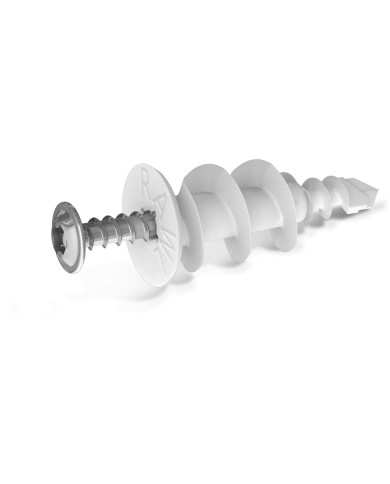 DRA01 Nylonowy łącznik do płyt g-k 16x36mm z wkrętem 4 szt. DRA01 Nylonowy łącznik do płyt g-k 16x36mm z wkrętem 4 szt.