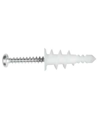 DRA01 Nylonowy łącznik do płyt g-k 16x36mm z wkrętem 4 szt. DRA01 Nylonowy łącznik do płyt g-k 16x36mm z wkrętem 4 szt.