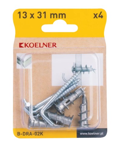 DRAM łącznik samowiercący do płyt g-k 13x31 mm - blister 4 szt. DRAM łącznik samowiercący do płyt g-k 13x31 mm - blister 4 szt.