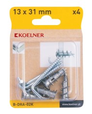 DRAM łącznik samowiercący do płyt g-k 13x31 mm - blister 4 szt.