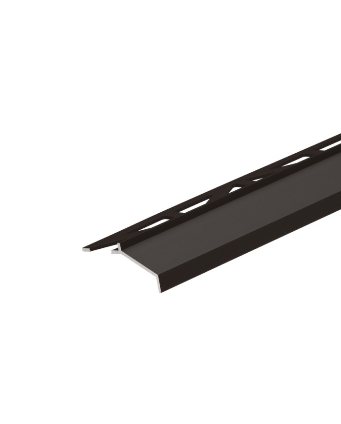 Balkonowy profil okapowy aluminiowy 2,5m Brązowy - Anoda