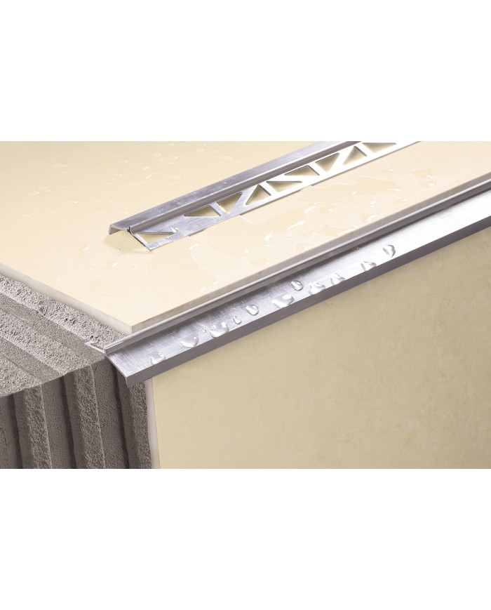 Balkonowy profil okapowy aluminiowy 2,5m Brązowy - Anoda