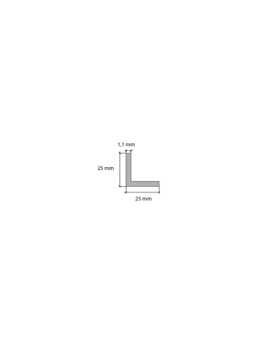 Profil ochronny PVC 25x25x1,1mm 2,75m Jesion - Wysoka jakość Profil ochronny PVC 25x25x1,1mm 2,75m Jesion - Wysoka jakość