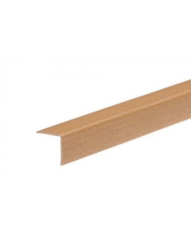 Profil ochronny PVC 15x15x1,1mm 2,75m - Kątownik Buk Profil ochronny PVC 15x15x1,1mm 2,75m - Kątownik Buk