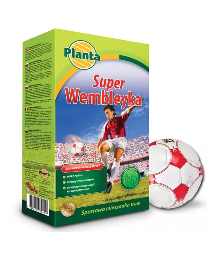 Trawa SUPER WEMBLEYKA 0,9 kg - idealna na intensywne tereny