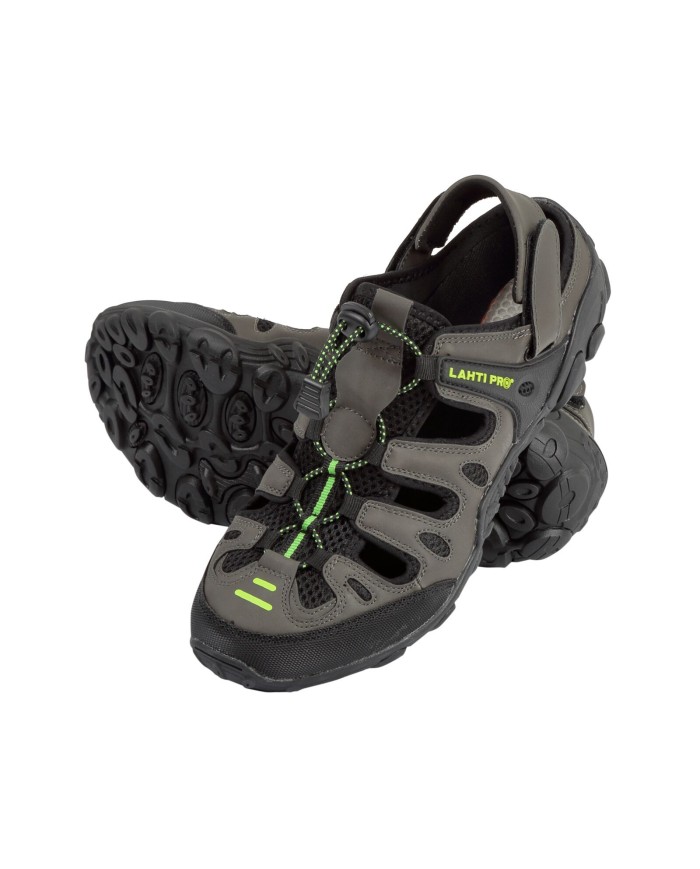 Sandały PU/Dzianina Khaki-Czarny-Ziel 43 - Wygodne i Stylowe