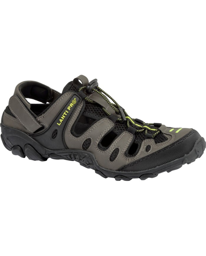 Sandały PU/Dzianina Khaki-Czarny-Ziel 44 - Wygodne i Stylowe