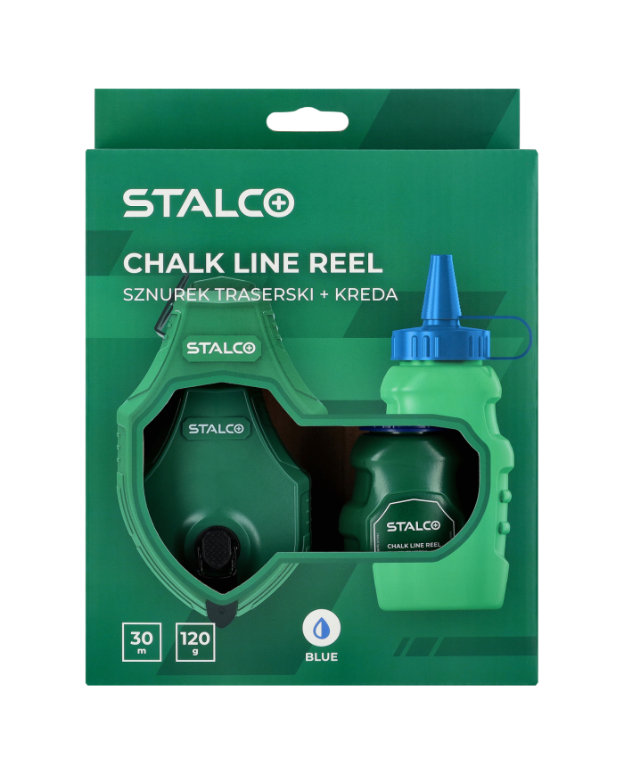 Sznurek traserski 30m z kredą 120g - Precyzyjne oznaczanie