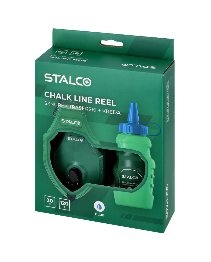 Sznurek traserski 30m z kredą 120g - Precyzyjne oznaczanie