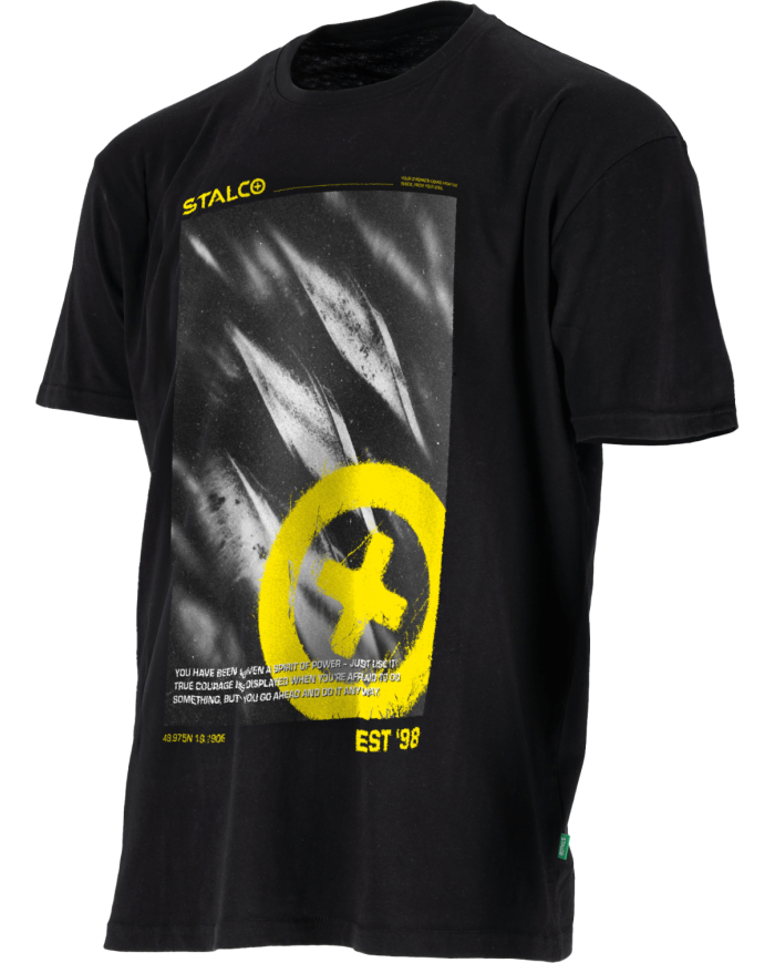 T-shirt męski BONO STINGER czarny XL - modny wybór dla Ciebie